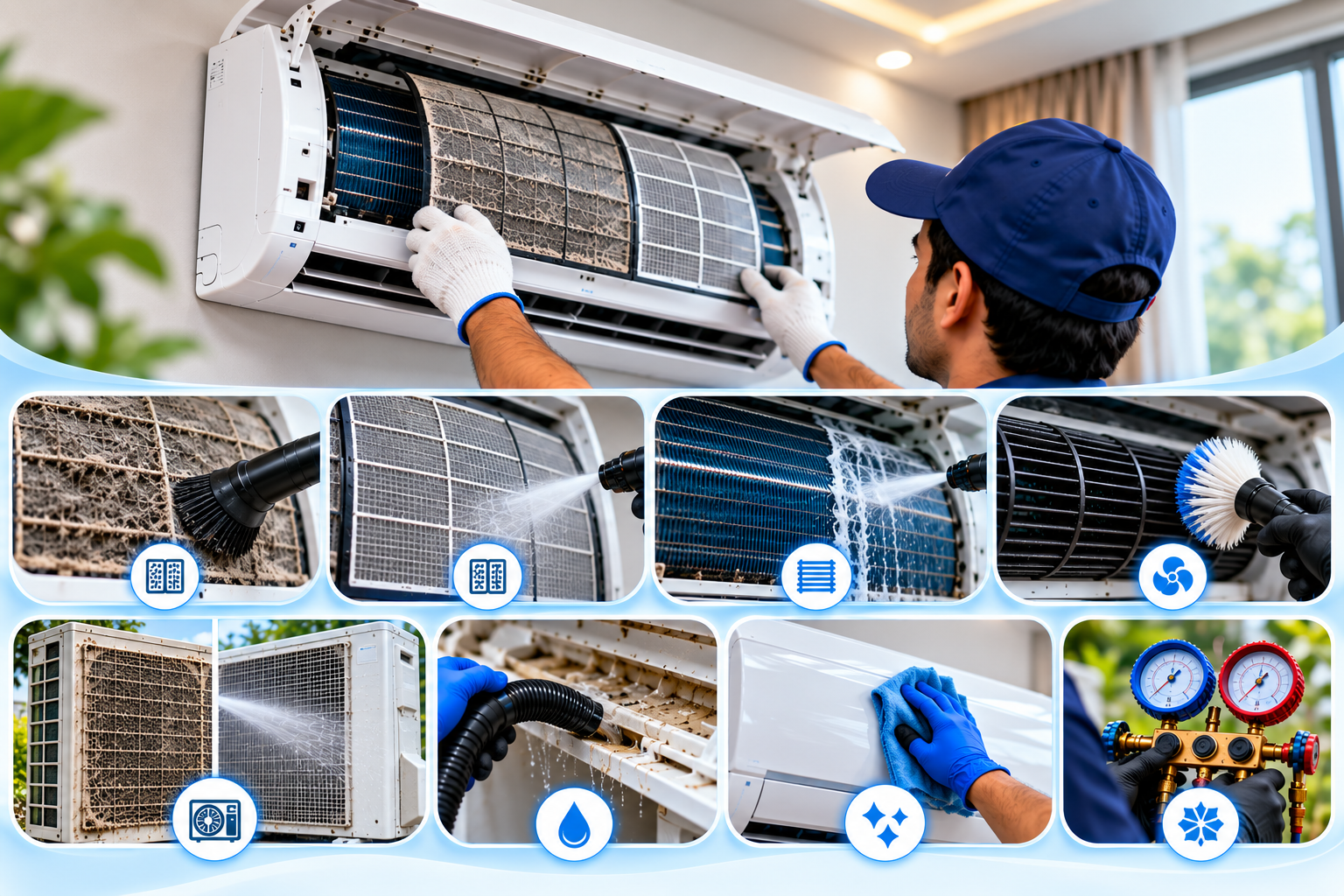 AC maintenance and service professional